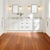 Auburn Spotted Gum SCB144 in a bathroom with a double vanity