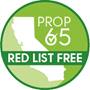 Prop 65 Red List Free icon