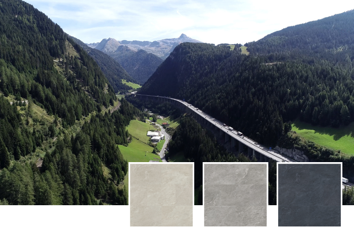 Alps inspiration for the split quartzite designs