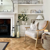 Karndean Blond Oak Parquet wood flooring in a living room