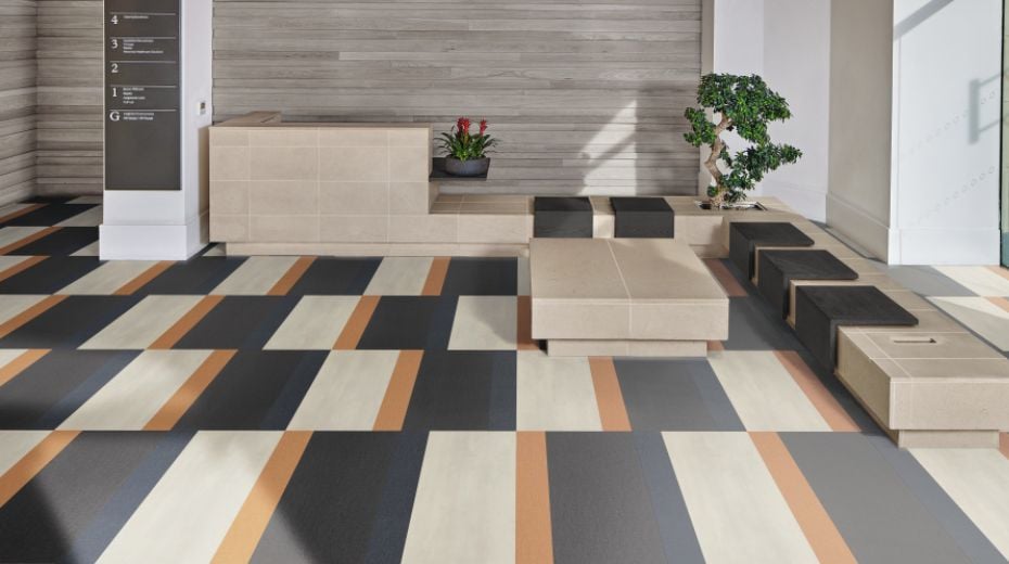 Use Opus abstract flooring to create bespoke eye-catching designs