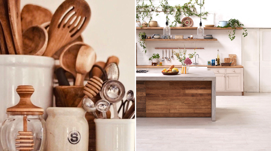NaturaLuxe styled home kitchen images via WGSN