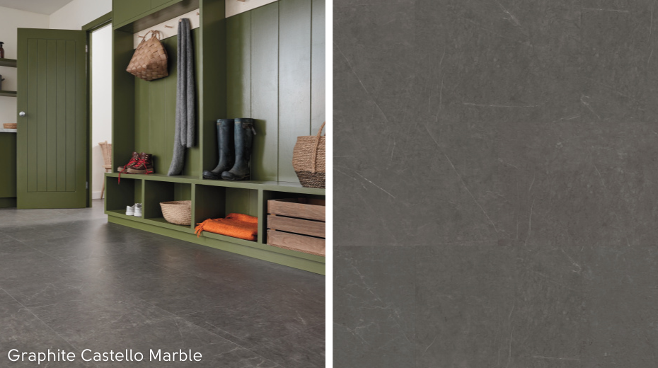 Graphite Castello Marble from our Van Gogh Collection