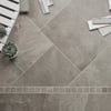 Grey Riven Slate ST16 with DS12 3mm design strips and Windsor border