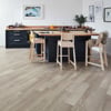 Grey Limed Oak KP138 with a DS16 border in a kitchen