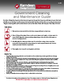 Government Cleaning and Maintenance Guide