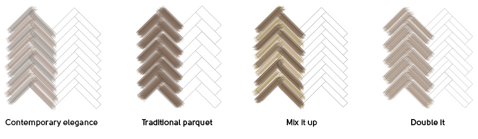 different ways herringbone flooring designs can be laid down