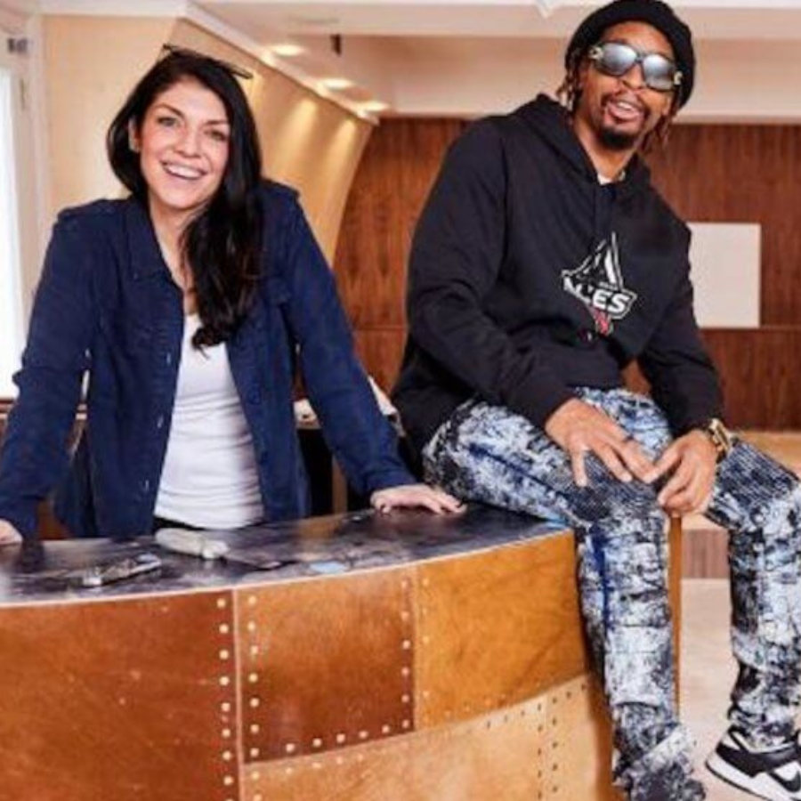 Anitra Mecadon and Lil Jon on the set of 'Lil Jon Wants To Do What'