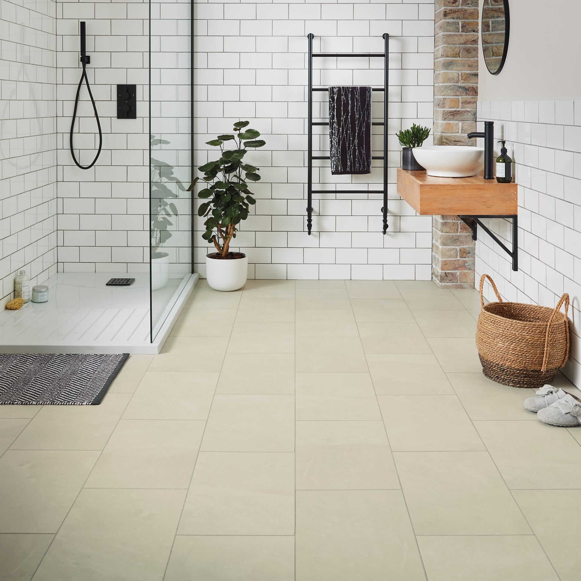 Knight Tile Ivory Riven Slate